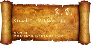 Kispál Viktória névjegykártya