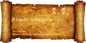Kispál Viktória névjegykártya