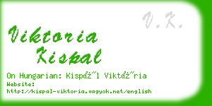 viktoria kispal business card